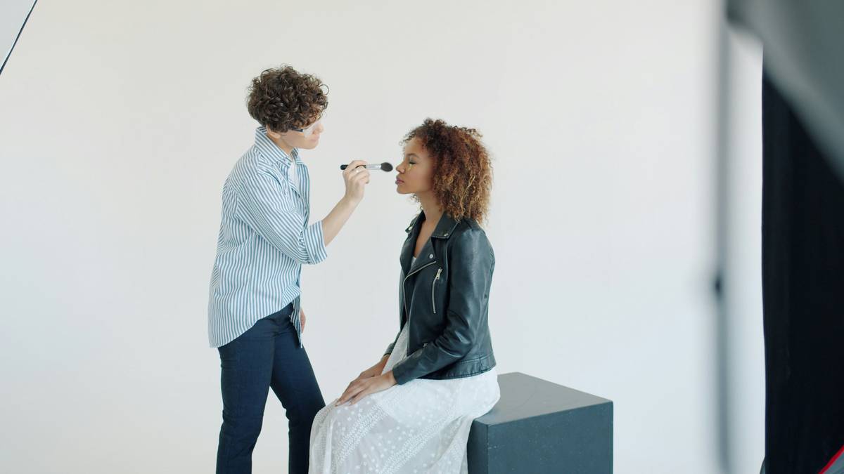 makeup artist reviews showing before-and-after client transformations with written testimonials